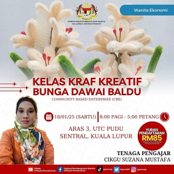 Program CBE: Kelas Kraf Kreatif 'Bunga Dawai Baldu'